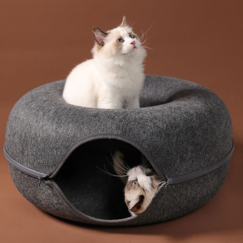 Cat bed tunnel Pet Cats Tunnel Interactive Play Toy  Dual Use Indoor Toys Kitten Exercising Products Cat Training Toy